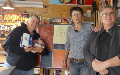 Passage dans le journal avant le départ